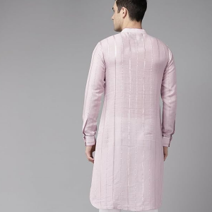 Pink Ethnic Motifs Embroidered Chikankari Kurta